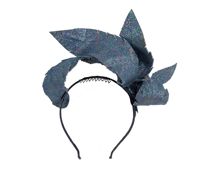 Bespoke sparkly denim fascinator by BELIEVERA - Image 4
