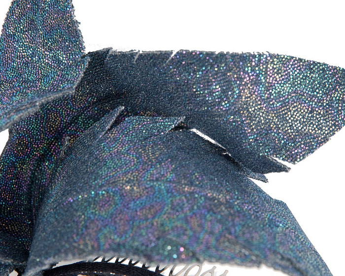 Bespoke sparkly denim fascinator by BELIEVERA - Image 3