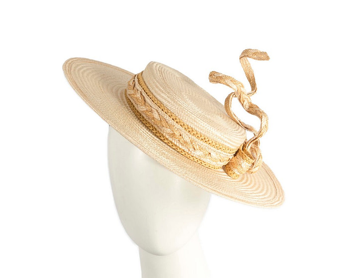 Exclusive vintage straw boater hat by