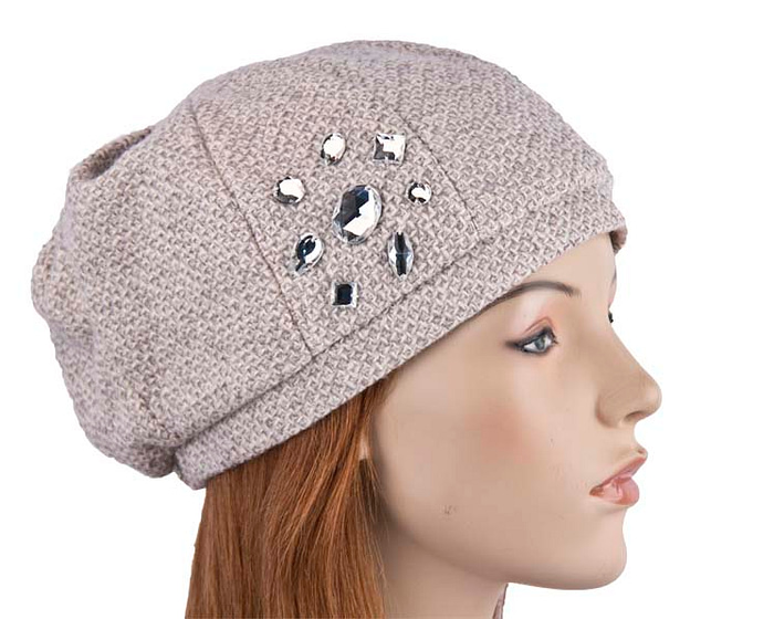 Grey ladies Casual Beret Hat Max Alexander J153G - Hats From OZ