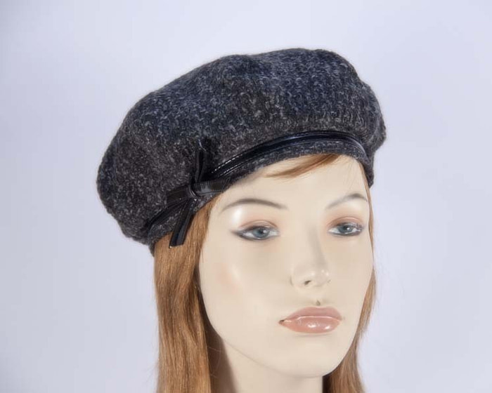 Grey winter ladies fashion beret hat Max Alexander J250G - Hats From OZ
