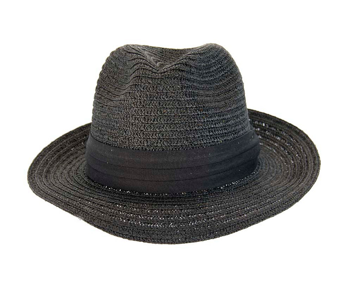 Black mens summer fedora M104B - Hats From OZ