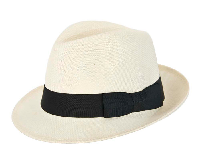 Cream mens summer fedora hat - Hats From OZ