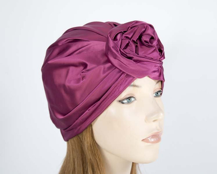 Burgundy turban by Max Alexander - Hats From OZ