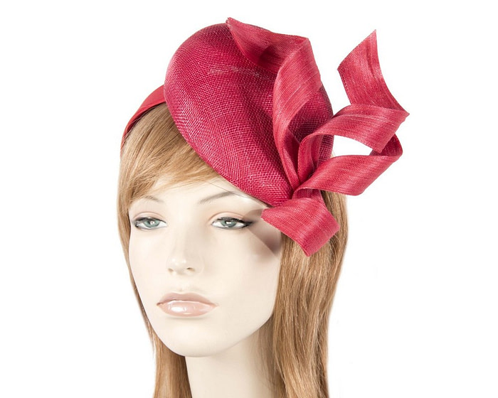 Red designers fascinator - Hats From OZ
