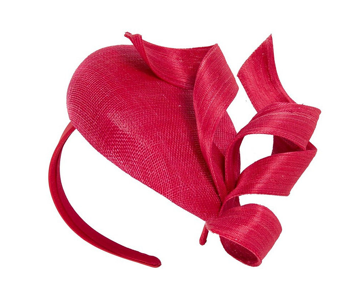 Red designers fascinator - Hats From OZ