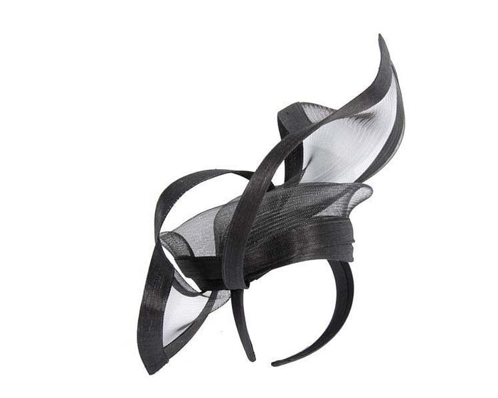 Black edgy racing fascinator by Fillies Collection - Hats From OZ