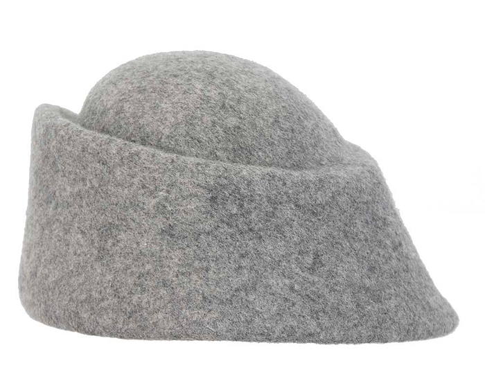 Unique grey marle ladies winter felt fashion hat - Hats From OZ