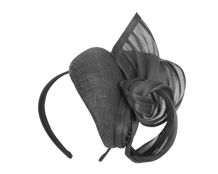 Elegant black pillbox racing fascinator by Fillies Collection - Hats From OZ