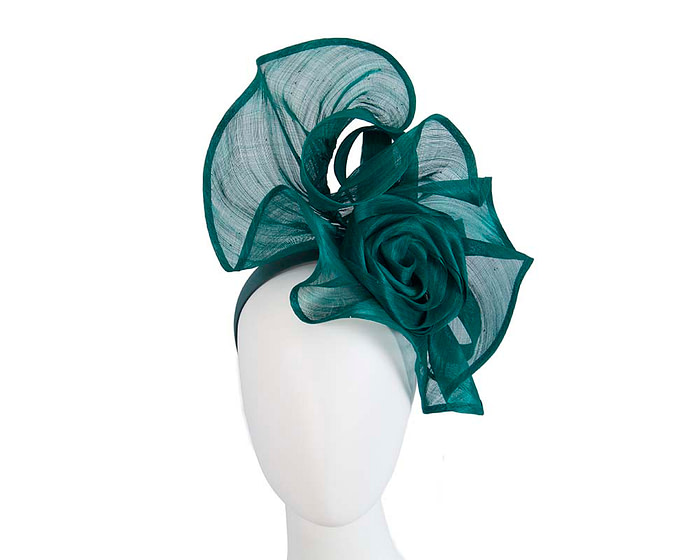 Twisted teal designers fascinator by Fillies Collection - Hats From OZ