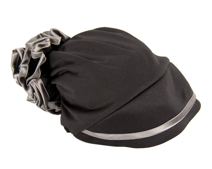 Black & silver turban muslim headscarf - Hats From OZ