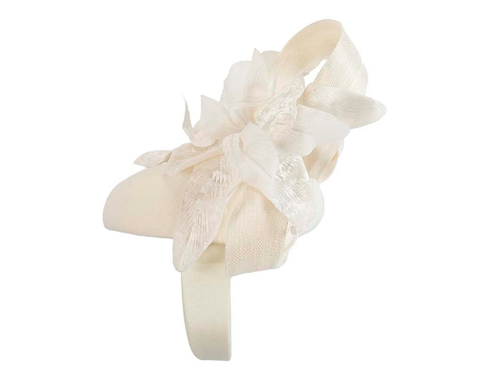 Tall cream winter racing pillbox fascinator by Fillies Collection - Hats From OZ