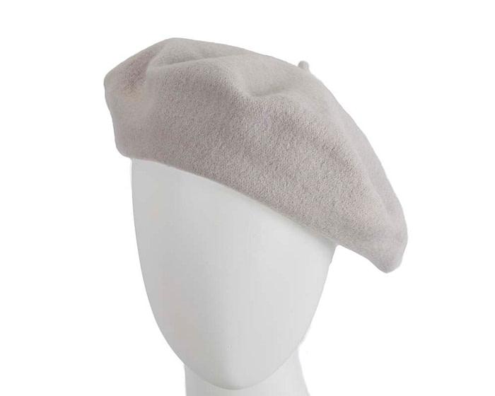 Silver wool WOOLMARK french beret - Hats From OZ