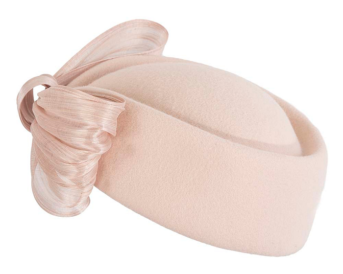 Beige Jackie Onassis style felt beret by Fillies Collection - Hats From OZ