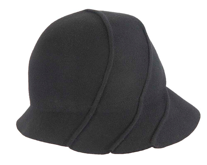 Black winter fashion bucket hat by Cupids Millinery - Hats From OZ