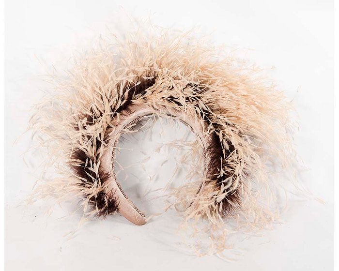 Bespoke headband with оstriсh feathers by Cupids Millinery - Hats From OZ