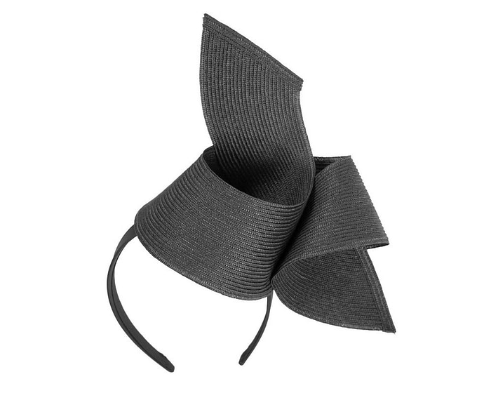 Modern black fascinator by Max Alexander - Hats From OZ