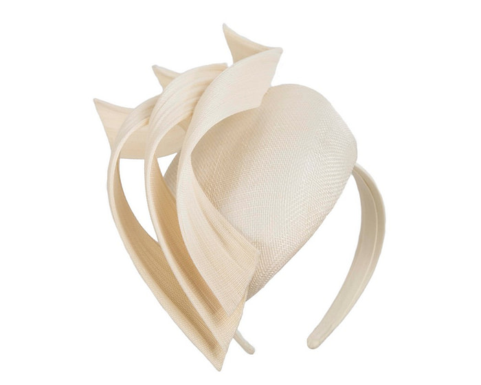 Bespoke cream pillbox fascinator by Fillies Collection - Hats From OZ