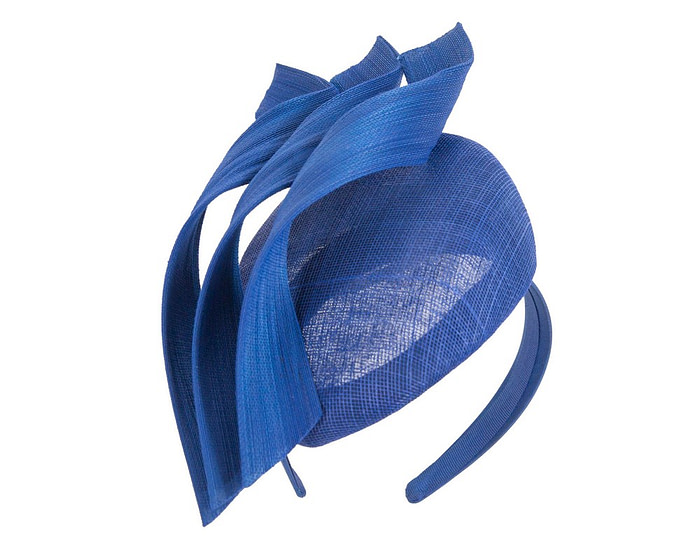 Bespoke royal blue pillbox fascinator by Fillies Collection - Hats From OZ