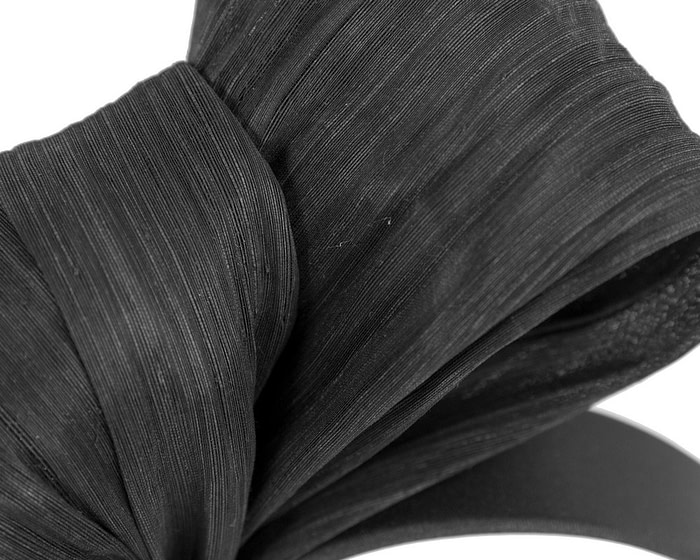 Exclusive black silk abaca bow by Fillies Collection - Hats From OZ