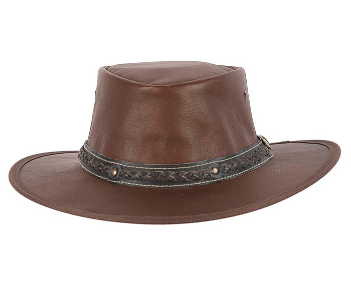 Australian Kangaroo Leather Crushable Outback Jacaru Hat - Hats From OZ