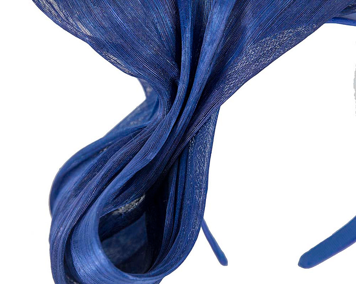 Exclusive royal blue silk abaca bow by Fillies Collection - Hats From OZ