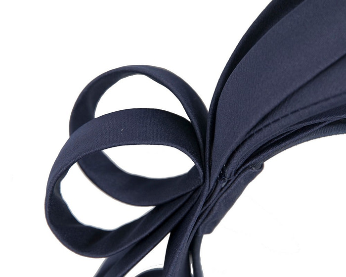 Navy bow racing fascinator by Max Alexander - Hats From OZ