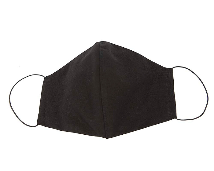 Comfortable re-usable face mask black cotton - Hats From OZ