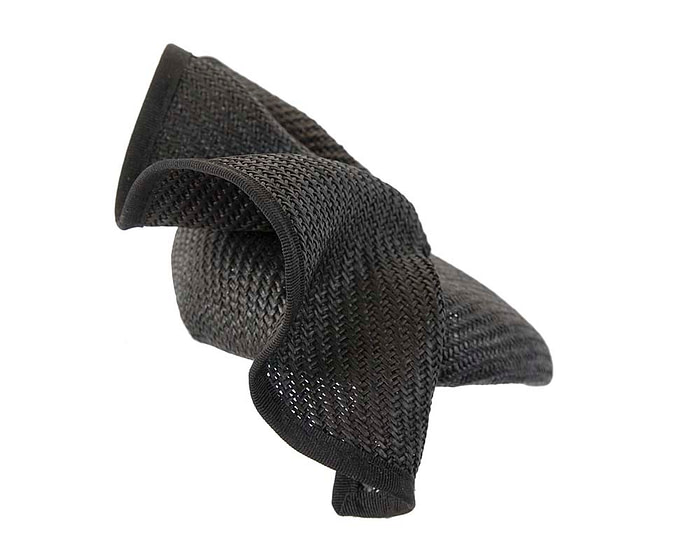 Made in Australia black pillbox racing fascinator by Fillies Collection S165B - Hats From OZ