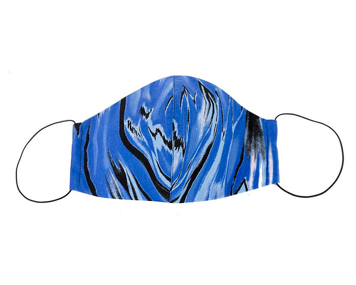 Comfortable re-usable blue cotton face mask - Hats From OZ