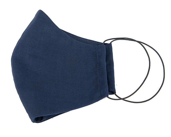 Comfortable re-usable navy cotton face mask - Hats From OZ