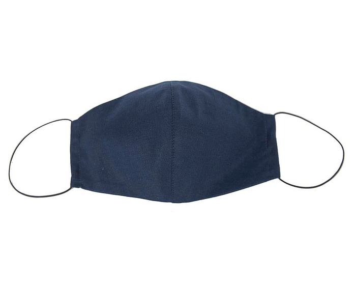 Comfortable re-usable navy cotton face mask - Hats From OZ