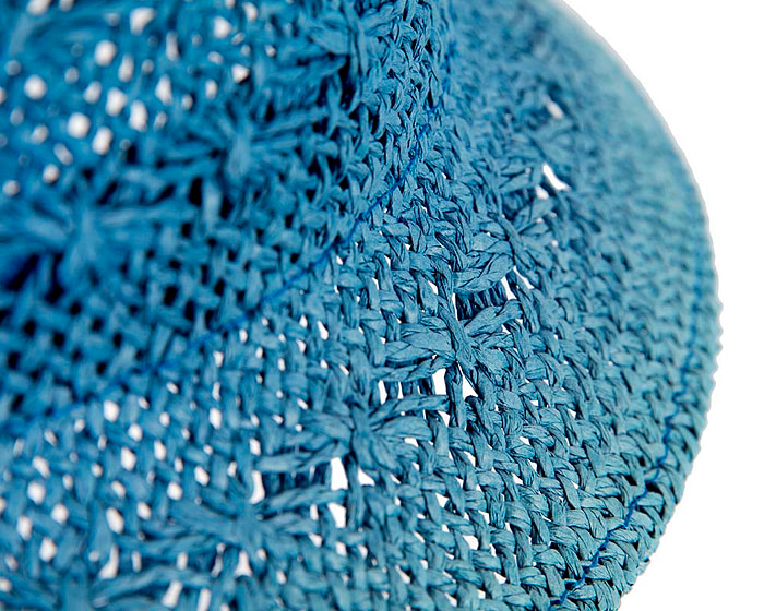 Crocheted cobalt blue cloche hat - Hats From OZ