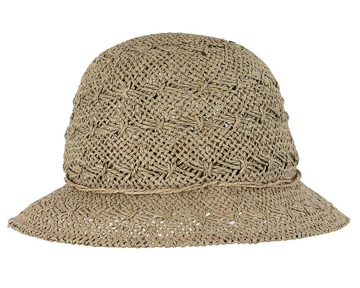 Crocheted olive cloche hat - Hats From OZ
