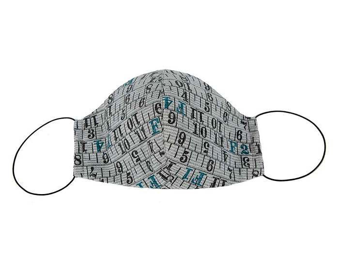 Comfortable re-usable numeric pattern cotton face mask - Hats From OZ