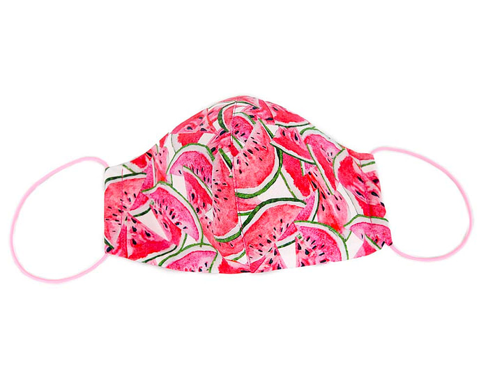 Comfortable re-usable cotton face mask with watermelon print - Hats From OZ