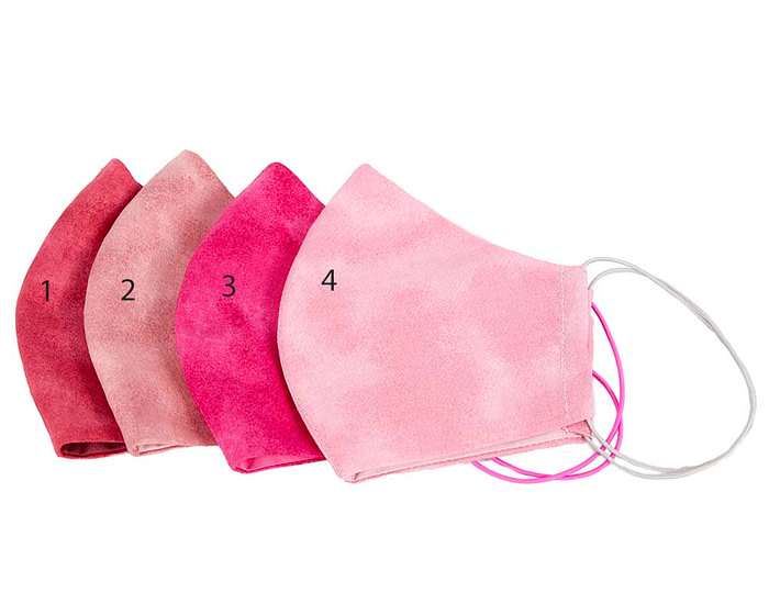 Comfortable re-usable cotton face mask with shades of pink - Hats From OZ
