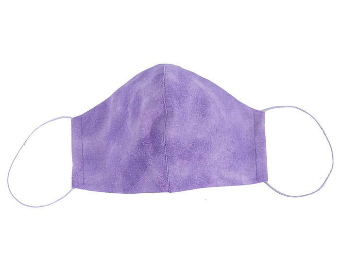 Comfortable re-usable cotton face mask with shades of purple - Hats From OZ