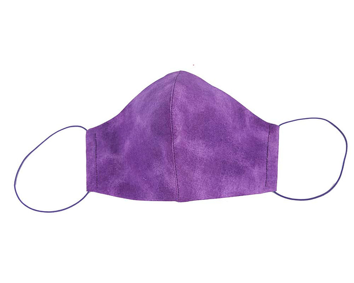 Comfortable re-usable cotton face mask with shades of purple - Hats From OZ