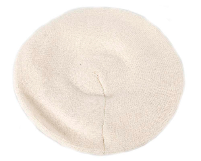 European made woven cream beret - Hats From OZ