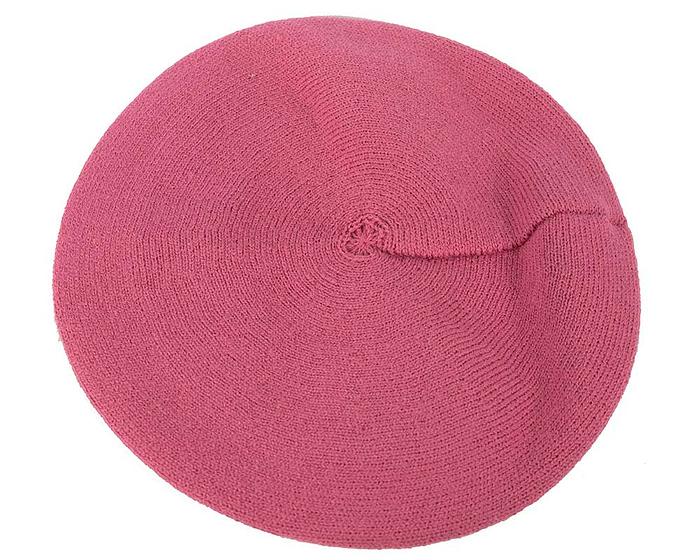 Classic woven fuchsia beret by Max Alexander - Hats From OZ