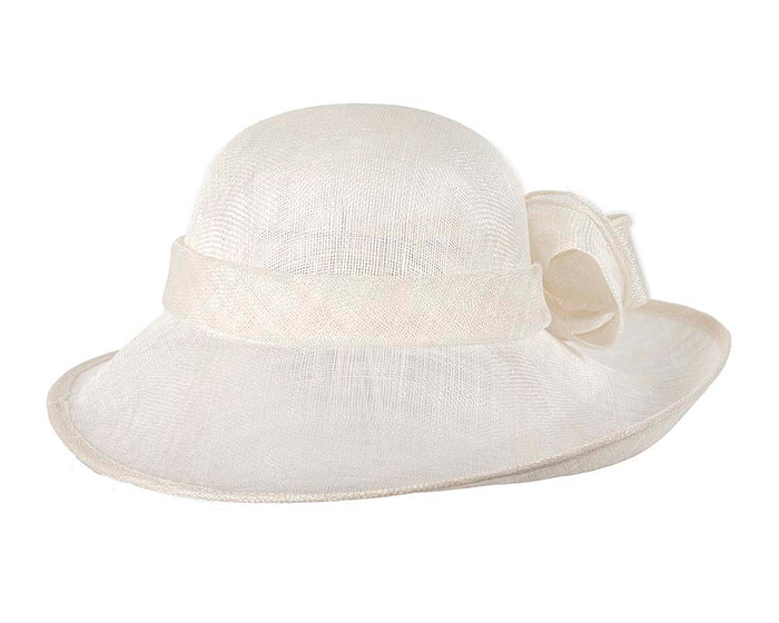 Large off-white racing hat by Max Alexander - Hats From OZ