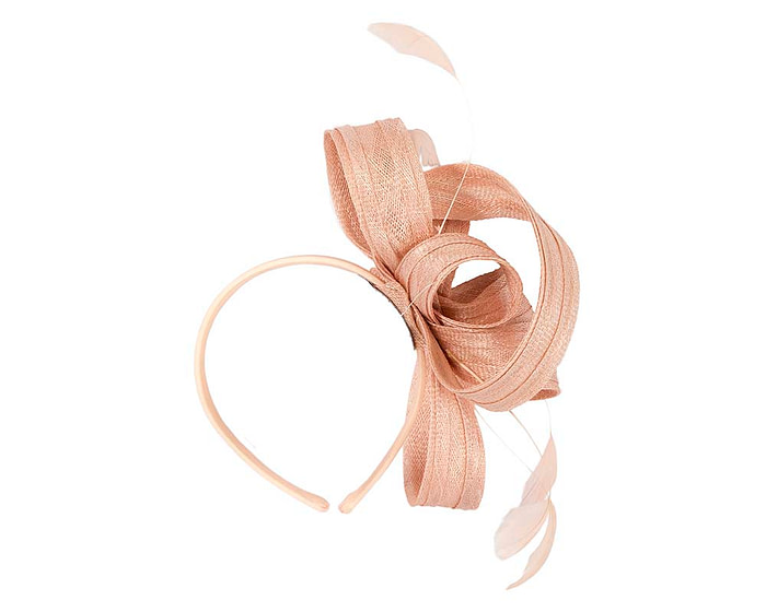 Blush loops racing fascinator by Max Alexander - Hats From OZ