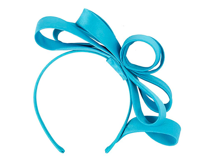 Blue bow racing fascinator by Max Alexander - Hats From OZ