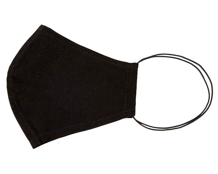 Easy-to-breathe SINGLE layer black cotton face mask - Hats From OZ
