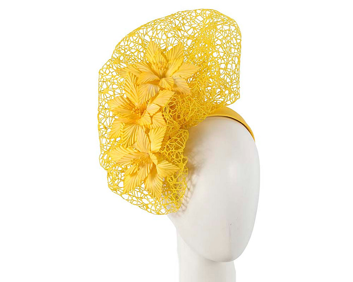 Staggering yellow racing fascinator by Fillies Collection - Hats From OZ