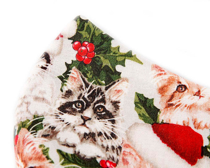Comfortable re-usable cotton face mask XMas Cats - Hats From OZ