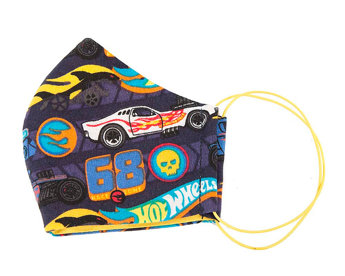 KIDS SIZE re-usable cotton face mask HOT WHEELS - Hats From OZ