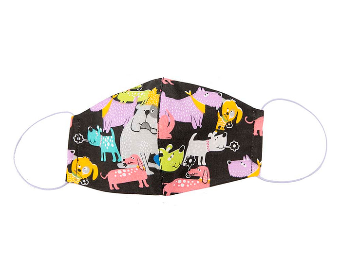 KIDS SIZE re-usable cotton face mask Dogs - Hats From OZ