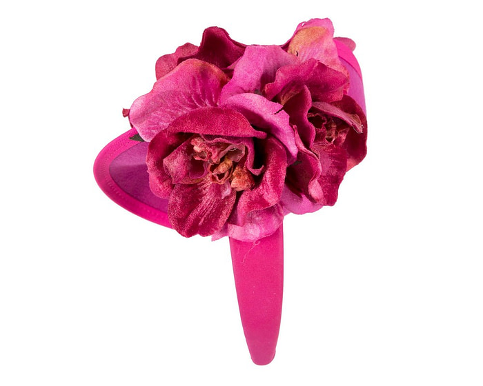 Fuchsia flower fascinator by Fillies Collection - Hats From OZ